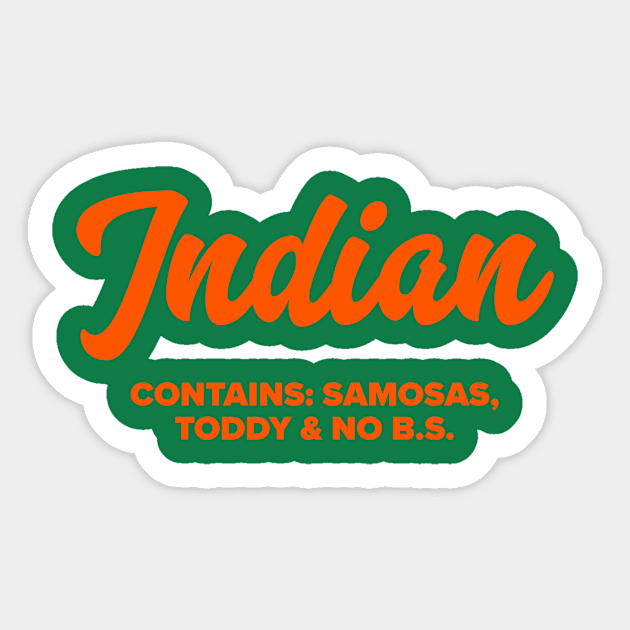 Indian Sticker by MessageOnApparel